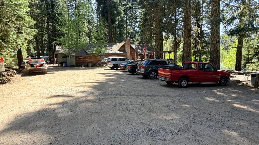 Parking lot at Fish Lake