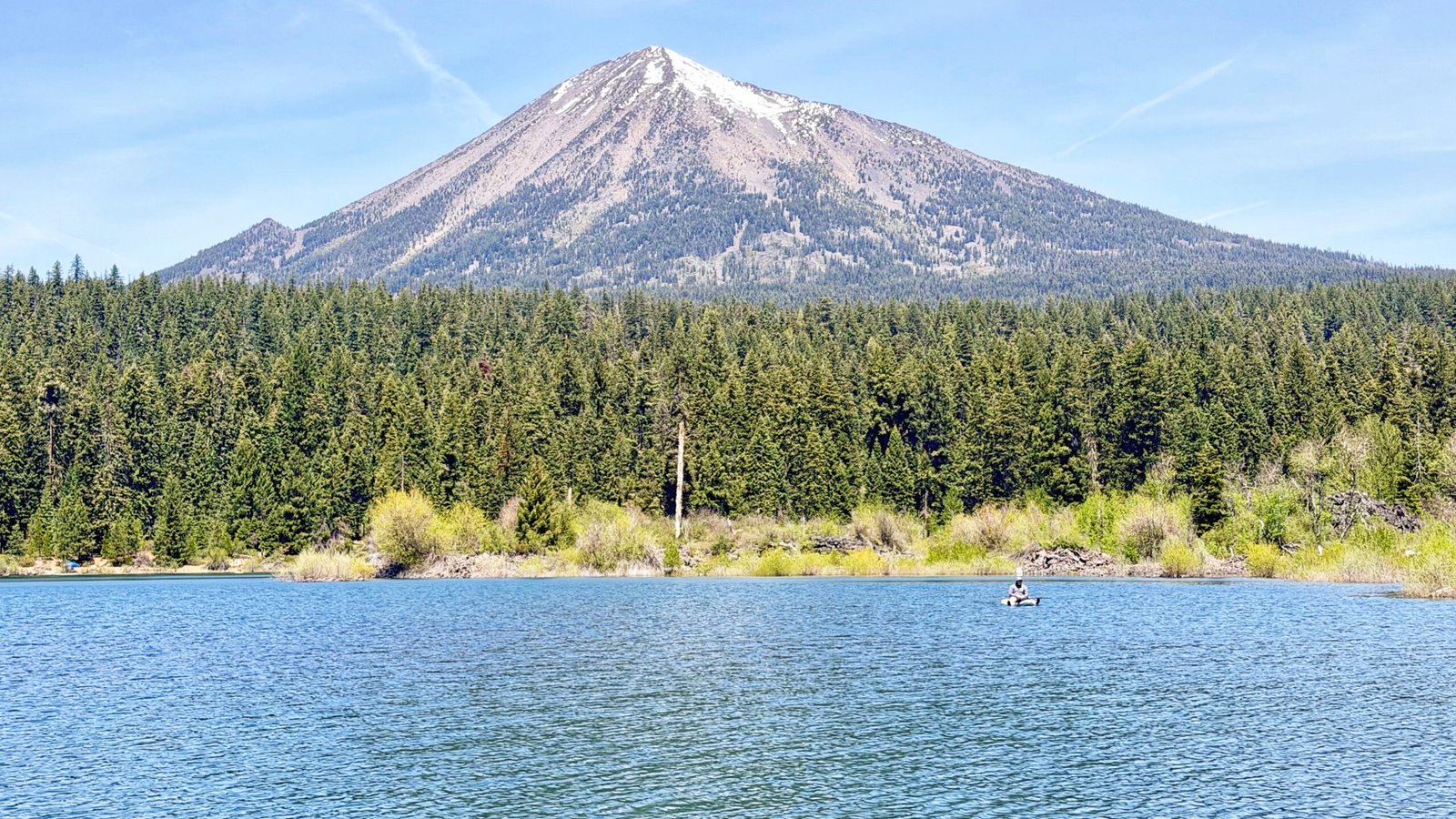 Mt McLoughlin from Fish Lake